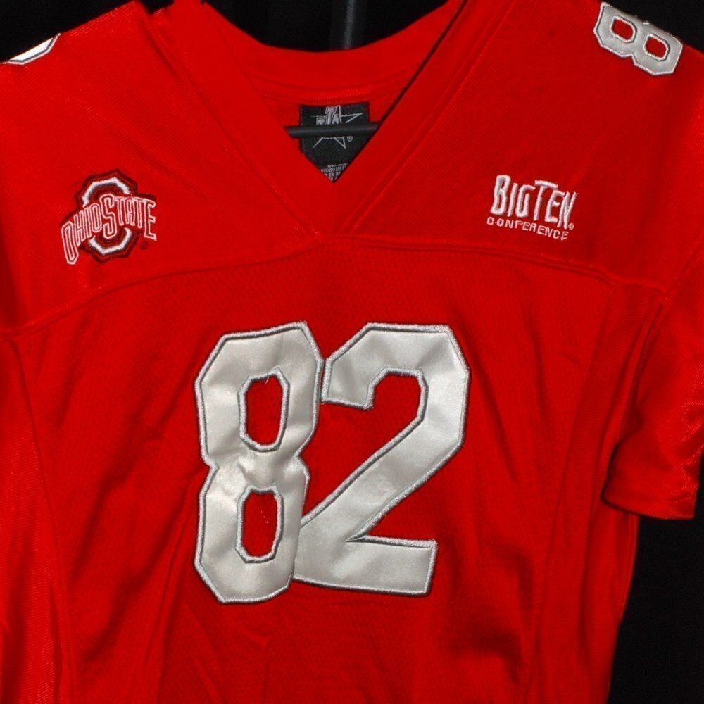 OSU Womens Large Jersey Buckeyes 82 SAM WIGLUSZ Big Ten Ohio Scarlet Shirt